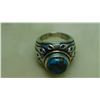 Image 2 : SIZE 8 ½ STERLING, TURQUOISE, NAVAJO, SW RING