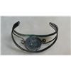 Image 3 : TURQUOISE INLAID, STERLING MEXICAN BRACELET