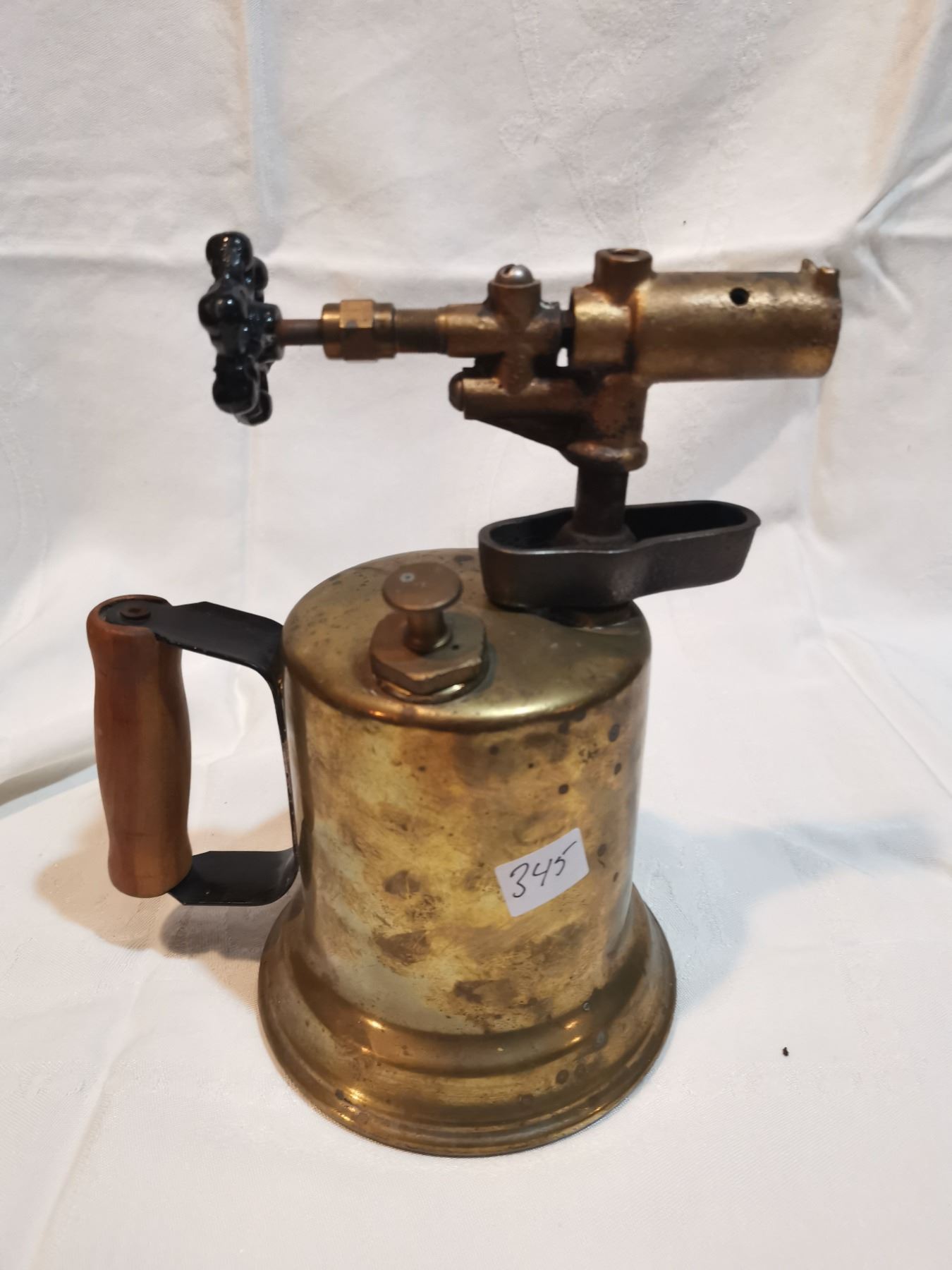 Antique brass blow torch - Schmalz Auctions