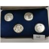 Image 1 : 1986 EXPO 86', 4 big fine silver medallions