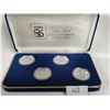 Image 2 : 1986 EXPO 86', 4 big fine silver medallions
