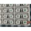 Image 2 : 2009 uncut, sheet of USA 1 dollar bills - (coins unincluded)