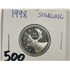 Image 1 : 1998 Sterling, Canadian 25 cent proof coin