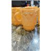 Image 4 : SET OF FOUR, PEACH LUSTRE, KIMBERLY DIAMOND, FIRE KING MUGS