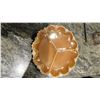 Image 3 : PEACH LUSTRE AND WHITE, FIRE KING DIVIDED DISH