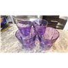 Image 1 : SET OF FOUR, AMETHYST, STACKING DRINKING GLASSES