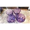 Image 2 : SET OF FOUR, AMETHYST, STACKING DRINKING GLASSES