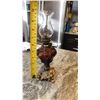 Image 3 : 10” TALL, WITH CHIMNEY, MINI COAL OIL LAMP, METAL BASE