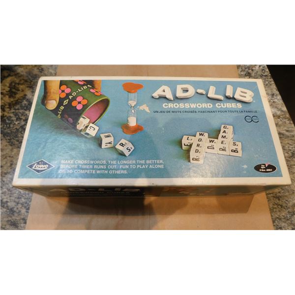 AD-LIB CROSSWORD CUBES GAME