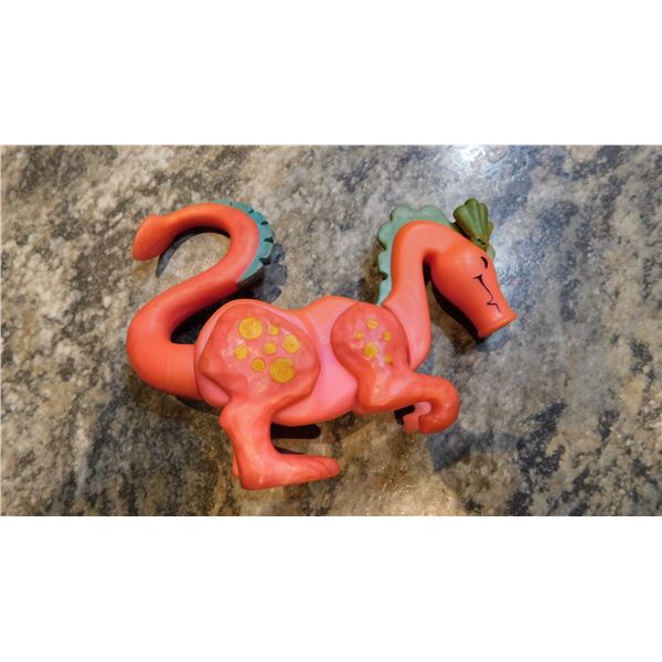 VINTAGE, FISHER-PRICE, PINK DRAGON, FROM CASTLE SET, SCARCE