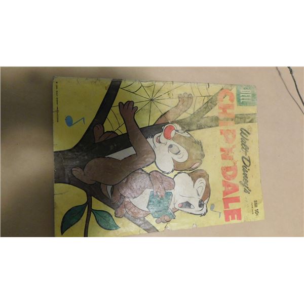 DELL 10 CENT, CHIP & DALE COMIC BOOK, SCHWINN AD ON BACK