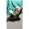Image 5 : RETIREMENT FUND, CERAMIC, OLD MAN IN ROCKER, PIGGYBANK