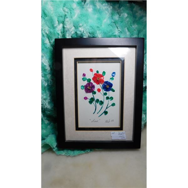 SEA GLASS FLOWERS, WALLART