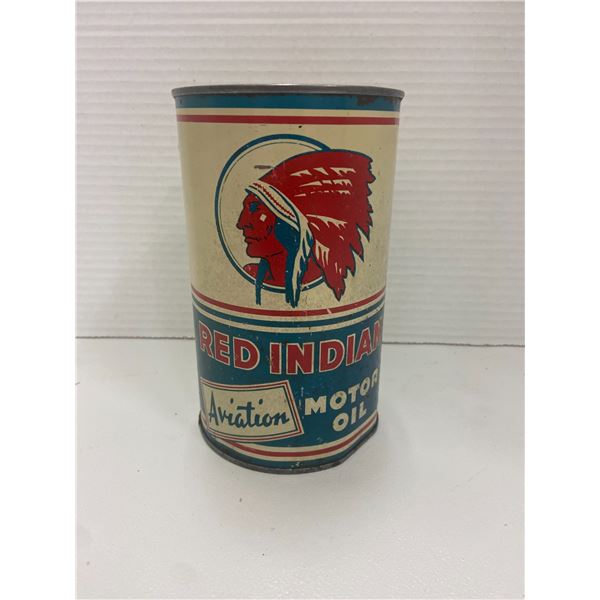 Red Indian Aviation 1Qt oil tin