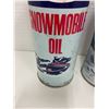 Image 2 : 2 Vintage snowmobile additive tins 16oz nice graphics