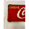 Image 3 : Cocal Cola tin sign 1957 Drink Coca Cola 57"x17"