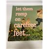 Image 2 : Savage shoes cardboard sign 40"x30" Should be framed small damages