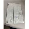Image 4 : 2 1971 Edmonton vehicle plates 3584 & 3585 9" x 3 1/2"