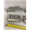 Image 2 : 4 Ford chrome badges - 500 and 750 series
