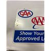 Image 5 : CAA/AAA metal 2 sided sign 24" x 26"w
