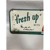 Image 2 : 7 up tin sign embossed 7 up original 29"x12" Fresh up with 7up