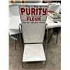 Image 6 : Purity flour General store disply stand metal 54Hx 24Wx21D comes apart for easy shipping