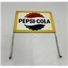 Image 1 : Pepsi Cola bottle rack 2 sided sign 15"x11" 1963