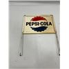 Image 3 : Pepsi Cola bottle rack 2 sided sign 15"x11" 1963