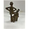 Image 1 : Mutt and Jeff Coin Bank - 5" Tall Cast Iron 1920's Nice Condition