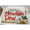 Image 1 : Mountain Dew sign, 1967 - Very rare and hard to find original - 27"x19"