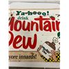 Image 4 : Mountain Dew sign, 1967 - Very rare and hard to find original - 27"x19"