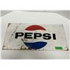 Image 1 : Pepsi Cola tin sign - 22"x10.5", as found