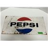 Image 1 : Pepsi Cola tin sign - 22"x10.5", as found