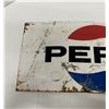 Image 2 : Pepsi Cola tin sign - 22"x10.5", as found