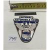 Image 1 : License plate topper - Porcelain over brass - National Automotive club