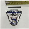 Image 2 : License plate topper - Porcelain over brass - National Automotive club
