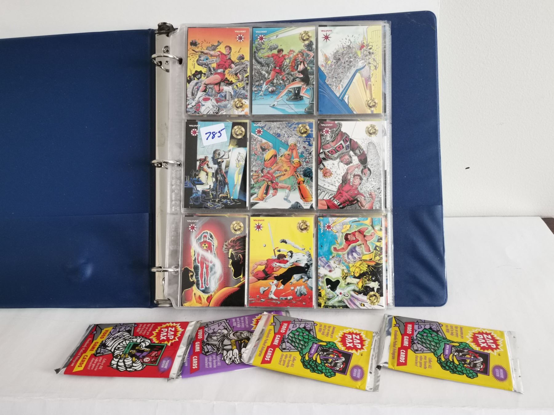 The Valiant era, set of 100 cards - 4 Zap pax packs, sealed - Schmalz ...