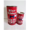 Image 1 : 2 Blue Ribbon, baking powder tins - 3lb & 16oz
