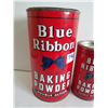 Image 2 : 2 Blue Ribbon, baking powder tins - 3lb & 16oz