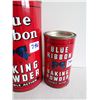Image 3 : 2 Blue Ribbon, baking powder tins - 3lb & 16oz