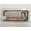 Image 1 : 1954 Canadian "Devil's face" 100 dollar bill - Beattie/Coyne