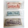 Image 2 : Lot of 3 - 1954 Canadian bills - 2$, 5$, and 10$