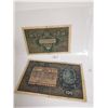 Image 1 : 2 Old Polish bills - 10 dollar and 100 dollar