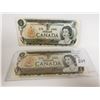 Image 1 : 2 - 1973 1 dollar replacement bills