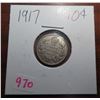 Image 1 : 1917 canadian silver 10 cent coin