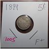 Image 1 : 1899 canadian silver 5 cent coin