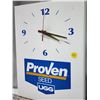 Image 2 : UGG Farmseed advertising plastic clock - 14"x10" - works