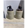 Image 1 : 2 whiskey jugs 1 has a crack see pics
