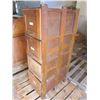 Image 2 : vintage oak filing cabinet - 15"x24.5"x52"H