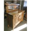 Image 2 : vintage wooden buffet/dresser - buffet: 48"x20.5"x40"H, mirror: 17"